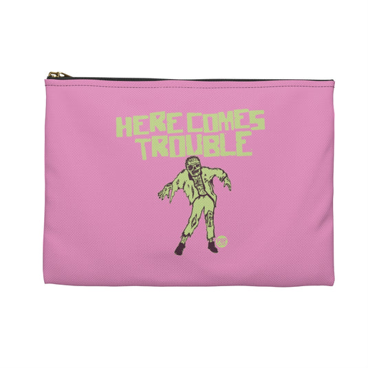 Here Comes Trouble Zombie Zip Pouch