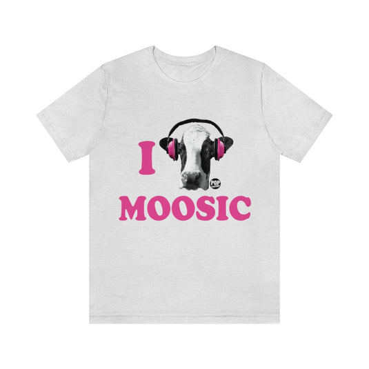 I Love Moosic Cow Unisex Tee
