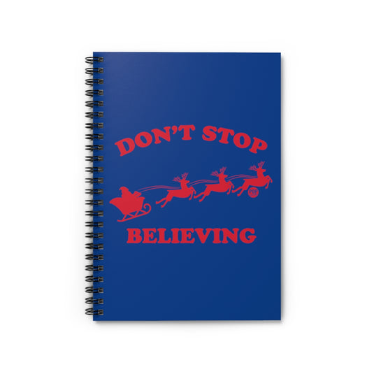 Don't Stop Believing Santa Notebook
