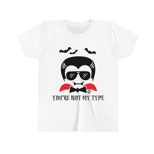 Not My Type Dracula Youth Short Sleeve Tee