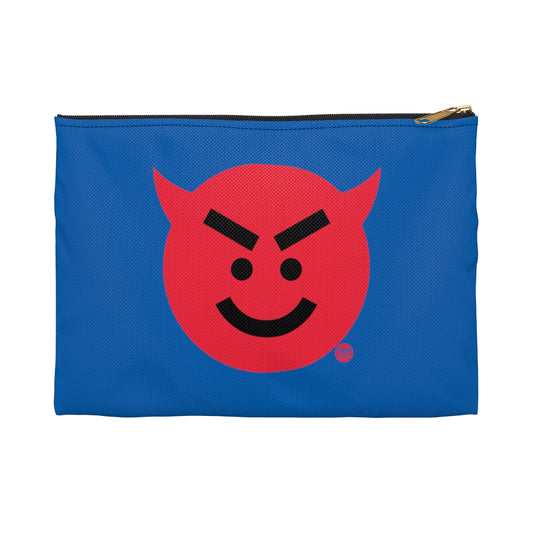 Devil Smiley Face Zip Pouch