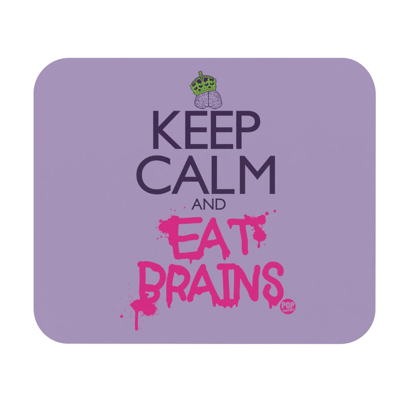 Load image into Gallery viewer, Keep Calm And Eat Brains Mouse Pad
