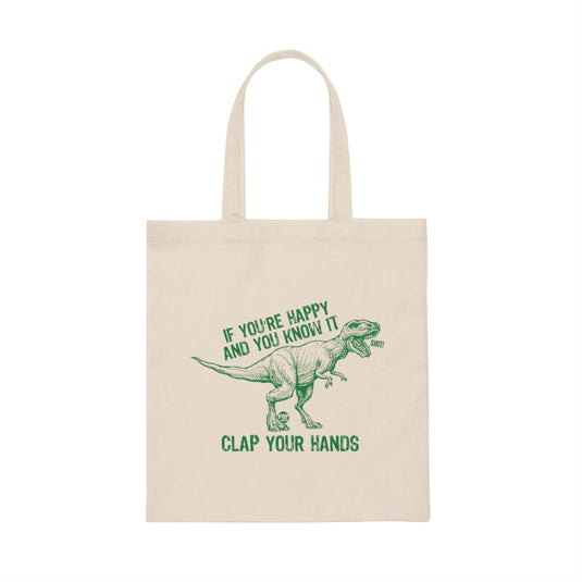 Clap Your Hands T Rex Tote