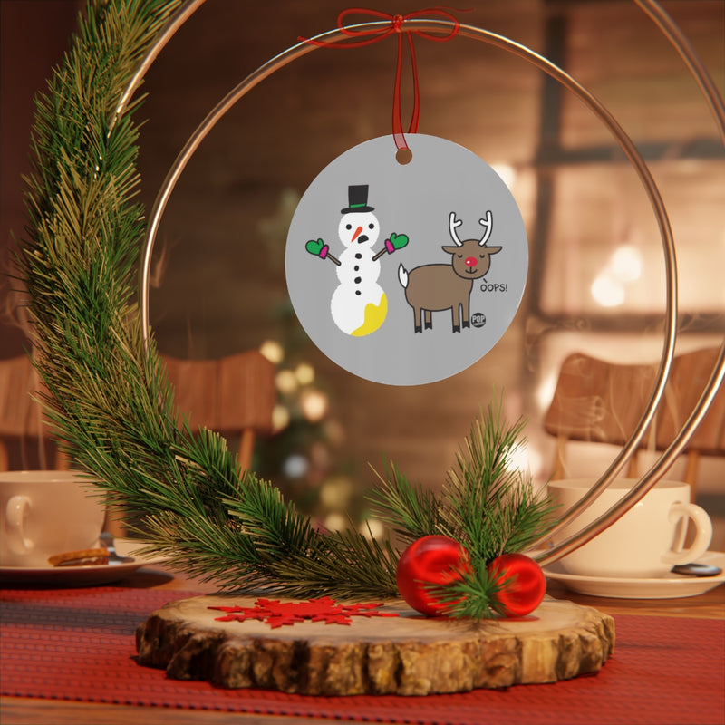 Load image into Gallery viewer, Reindeer Pee Snowman Ornament
