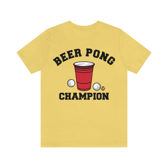 Beer Pong Champion Unisex Tee