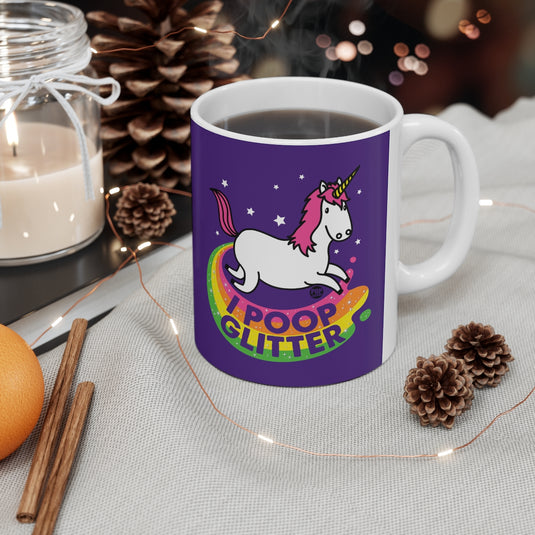 I Poop Glitter Unicorn Mug
