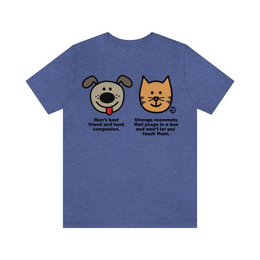 Dog Vs Cat Unisex Tee