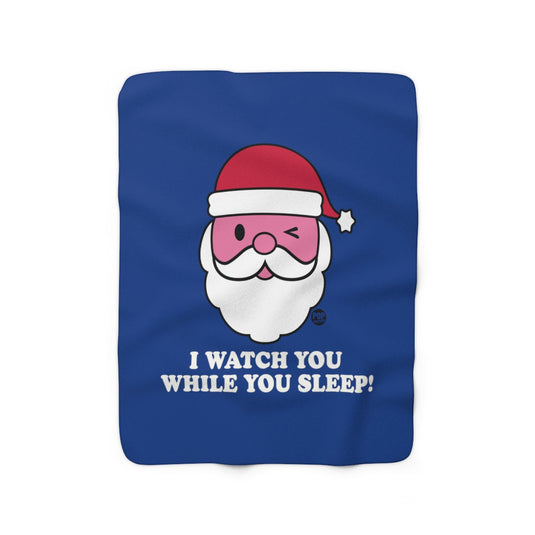 Santa Watch While You Sleep Blanket