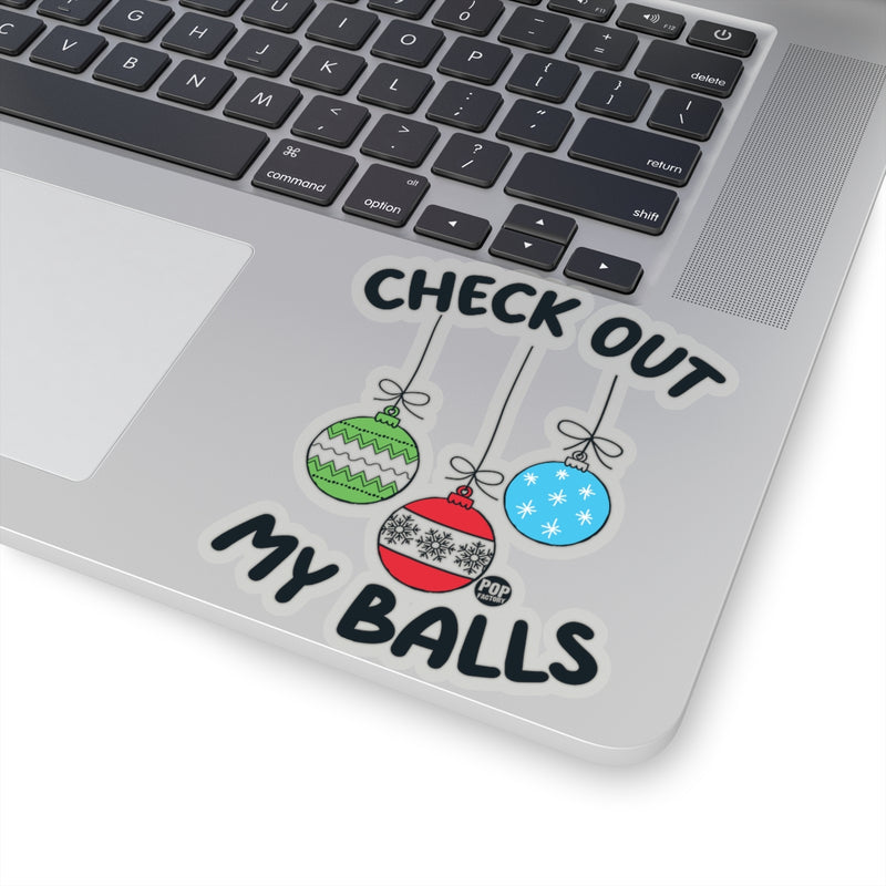 Load image into Gallery viewer, Check Out My Balls Xmas Sticker
