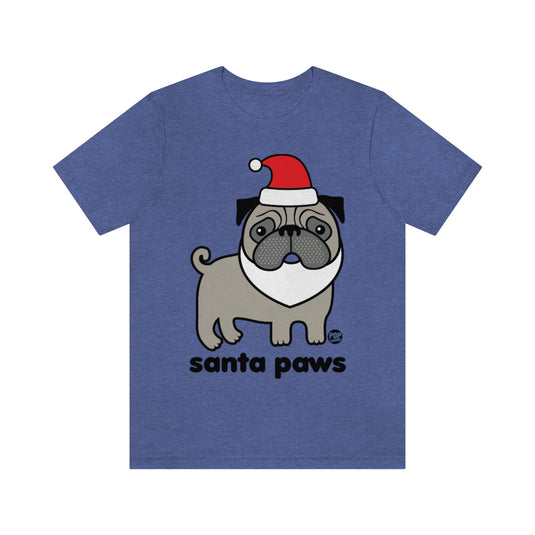 Santa Paws Pug Unisex Tee