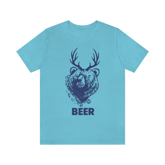 Beer Bear Face Unisex Tee