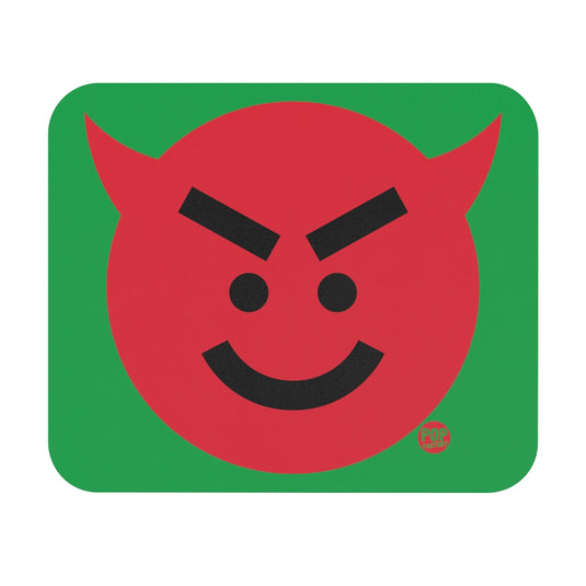 Devil Smiley Face Mouse Pad