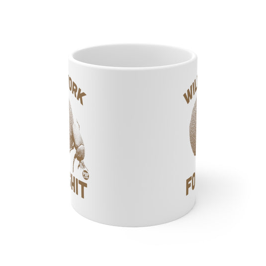 Will Work For Shit Dung Beetle Mug