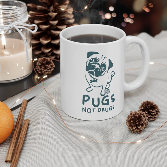 Pugs Not Drugs Mug