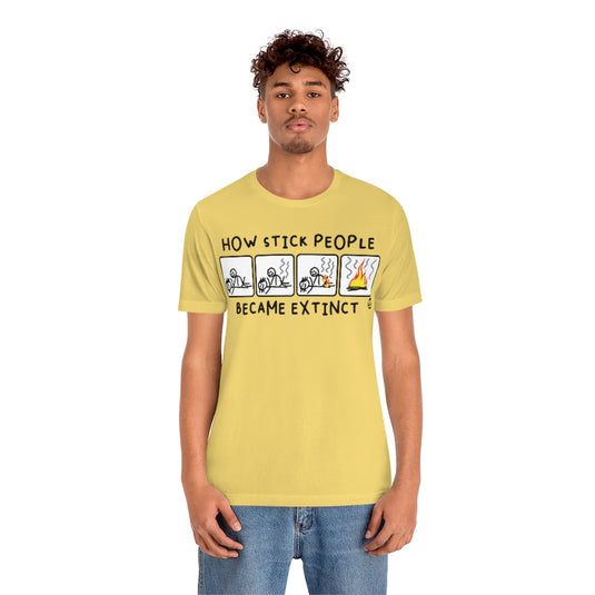 Stick People Extinct Unisex Tee