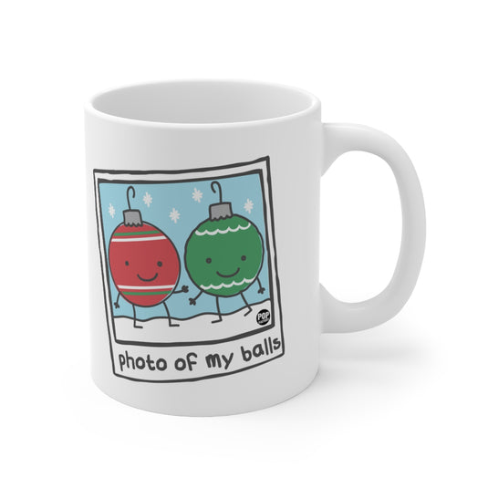 Photo Of My Balls Xmas Mug