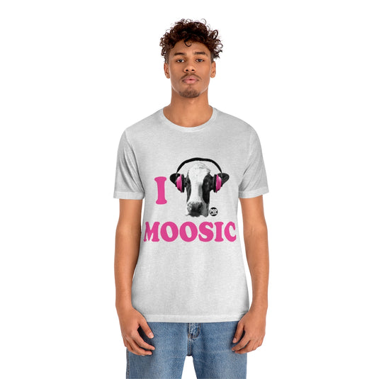 I Love Moosic Cow Unisex Tee