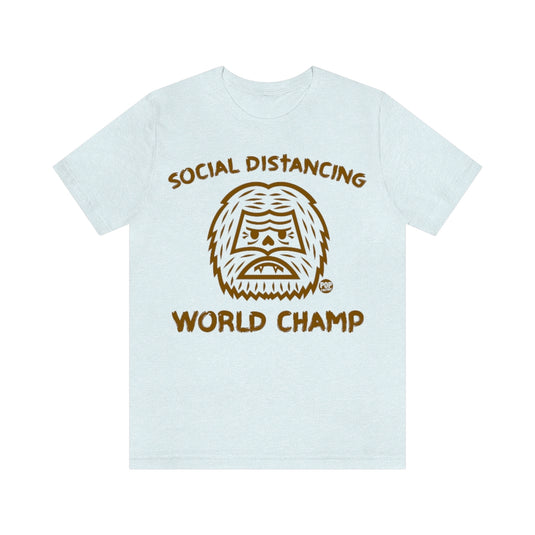 Social Distancing Champ Bigfoot Unisex Tee