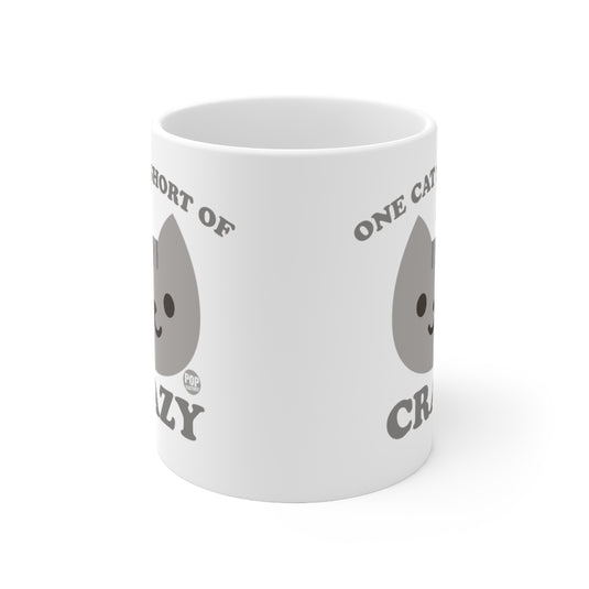 One Cat Short Crazy Mug