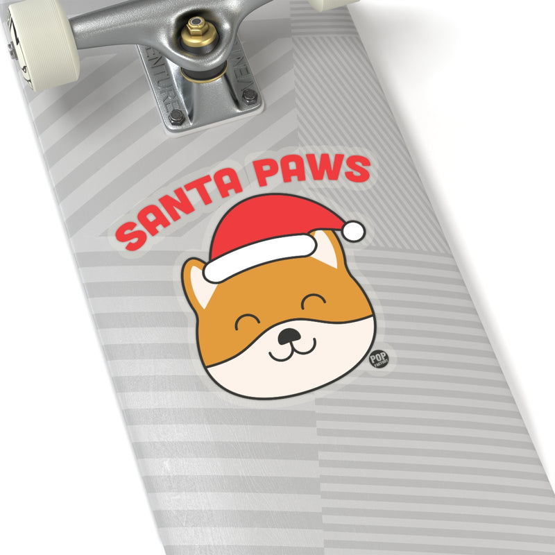 Load image into Gallery viewer, Santa Paws Dog Sticker
