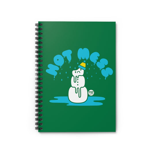 Hot Mess Snowman Notebook