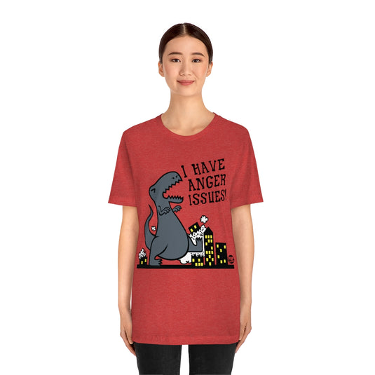 Anger Issues Dinosaur Unisex Tee