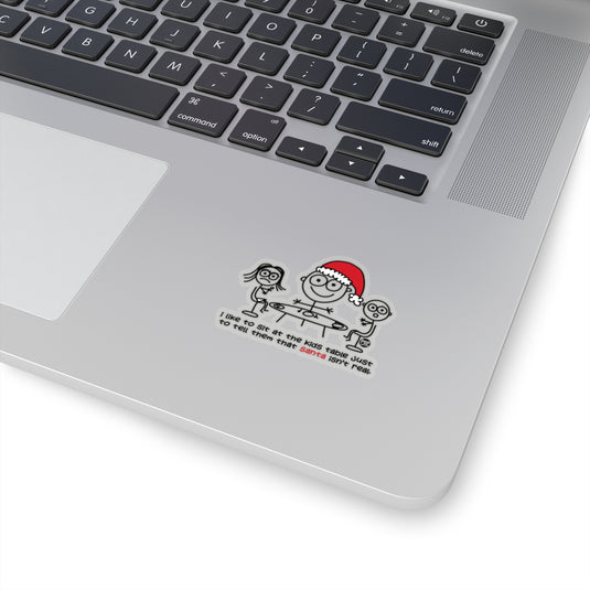 Sit At Kids Table Santa Sticker
