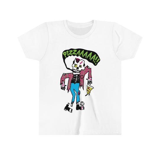 Pizzzzzza Zombie Youth Short Sleeve Tee