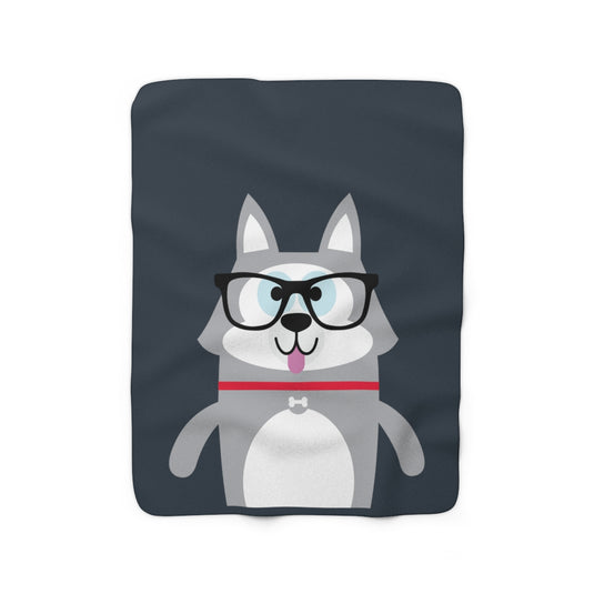 Bow Wow Meow Husky Blanket
