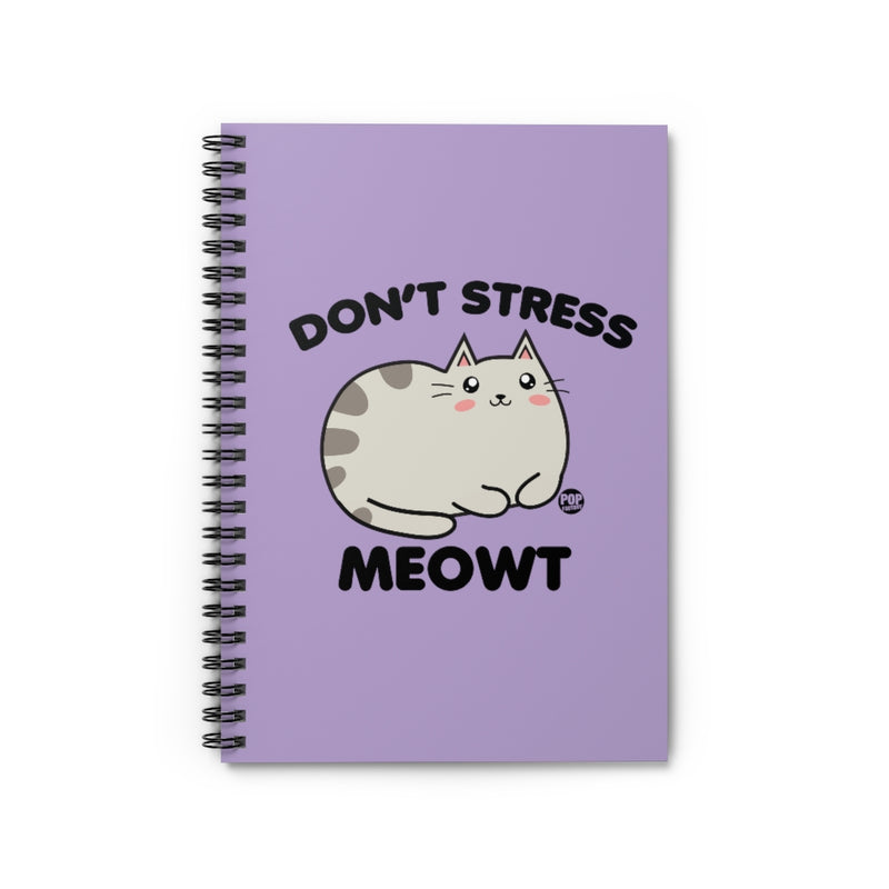 Load image into Gallery viewer, Don&#39;t Stress Meowt Notebook
