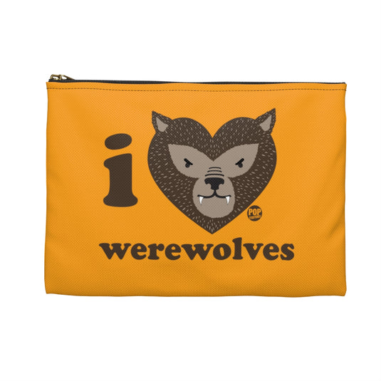 I Love Werewolves Zip Pouch