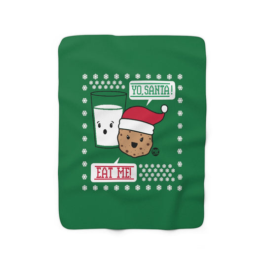 Yo Santa Eat Me Cookie Blanket