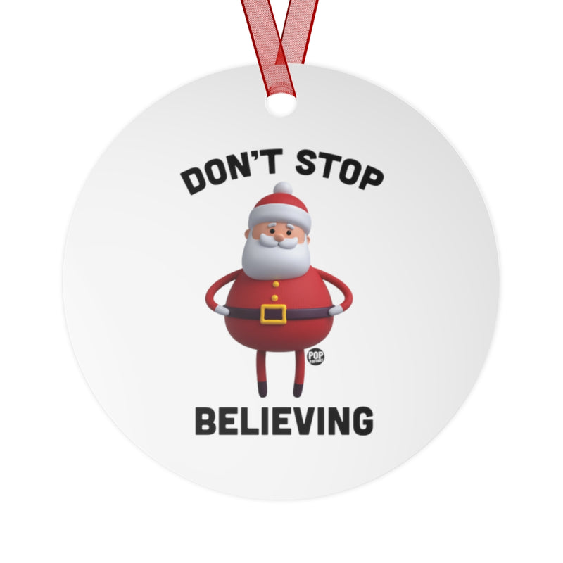 Load image into Gallery viewer, Don&#39;t Stop Believing Santa Toy Ornament
