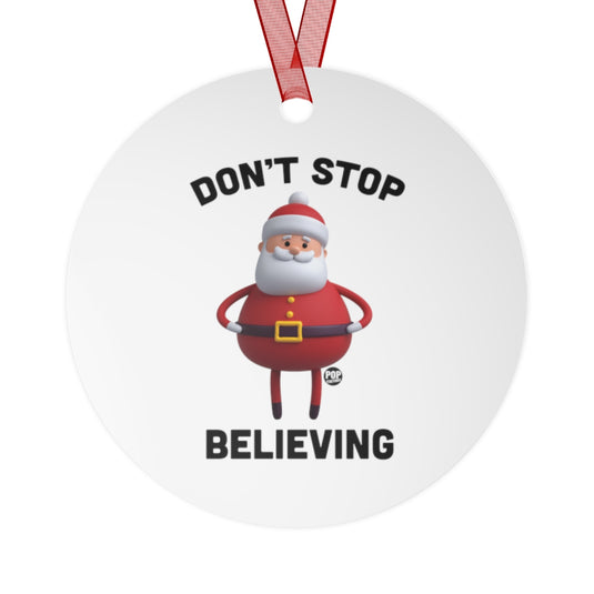 Don't Stop Believing Santa Toy Ornament
