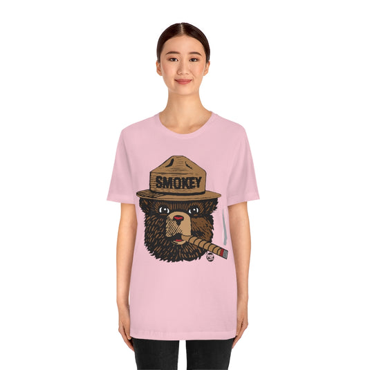 Smoking Smokey Bear Unisex Tee