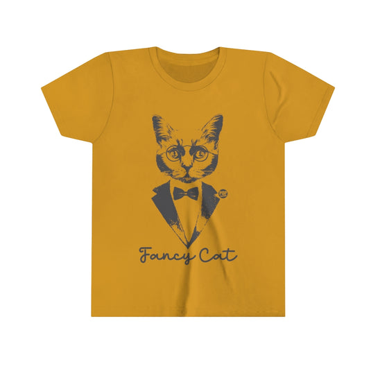 Fancy Cat Tux Youth Short Sleeve Tee