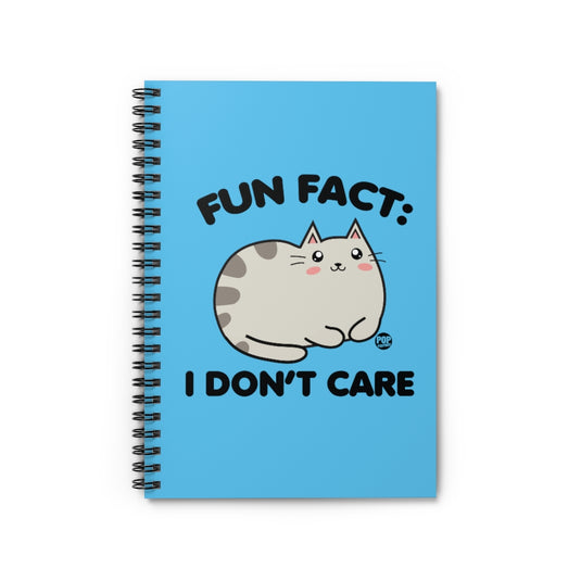 Fun Fact Cat Notebook