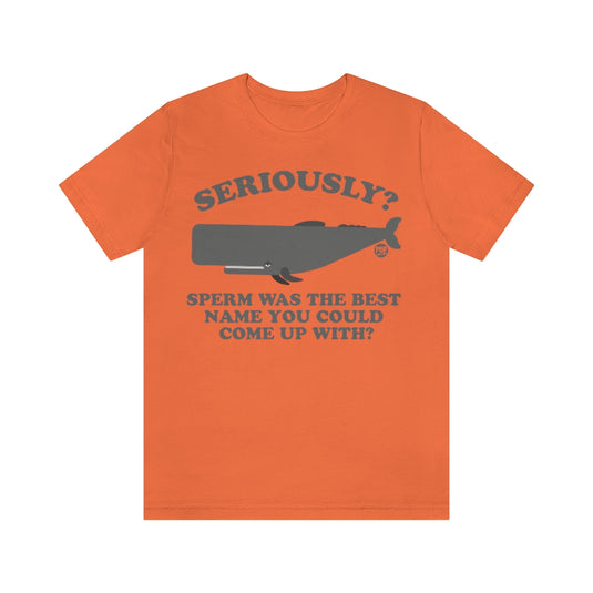 Sperm Whale Name Unisex Tee