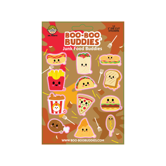 JUNK FOOD BUDDIES STICKER SHEET