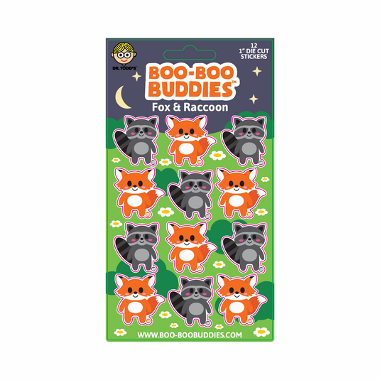 Fox and Raccoon Sticker Sheet