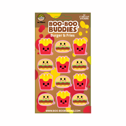 Burger and Fries Sticker Sheet