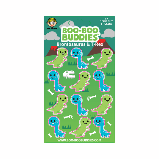 Brontosaurus and T-rex Sticker Sheet