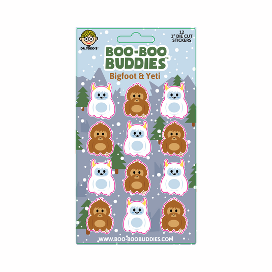 Bigfoot and Yeti Sticker Sheet