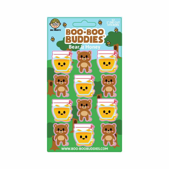 Bear and Honey Sticker Sheet