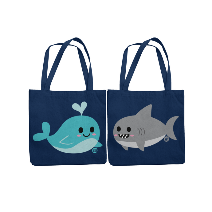 Shark and Whale Tote