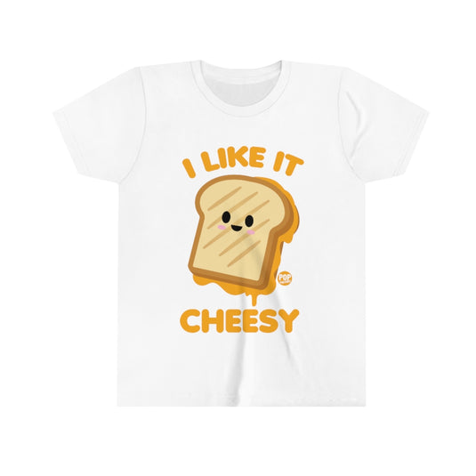 I Like It Cheesy Grilled Cheese Youth Short Sleeve Tee