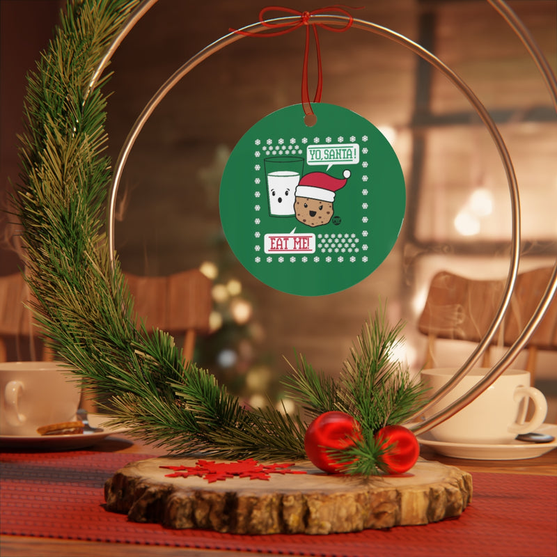 Load image into Gallery viewer, Yo Santa Eat Me Cookie Ornament
