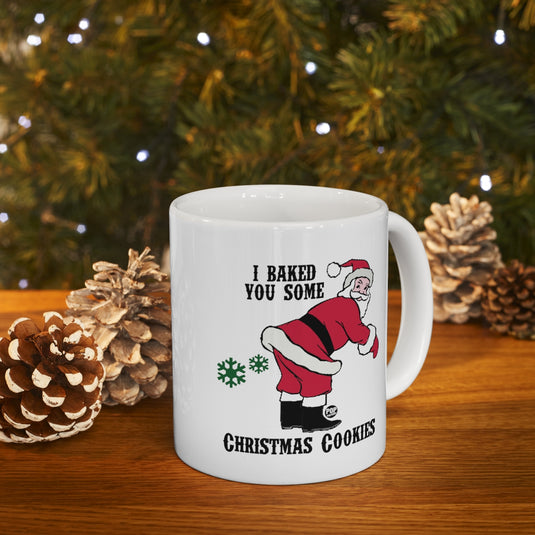 Santa Baked Xmas Cookies Fart Mug