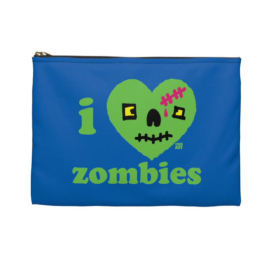 I Love Zombies Zip Pouch