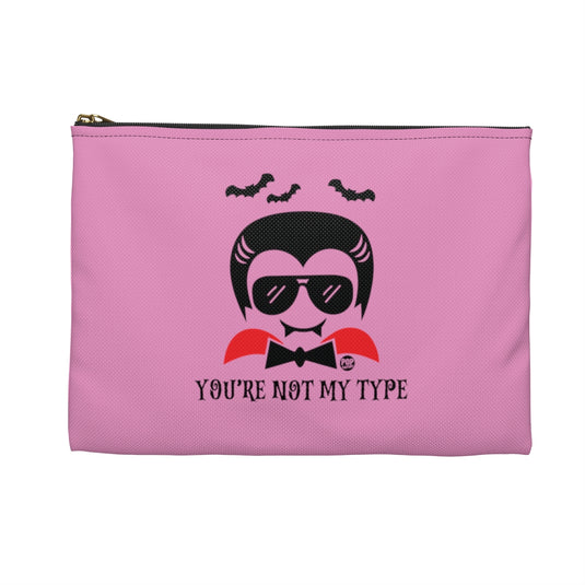 Not My Type Dracula Zip Pouch